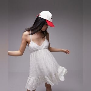 Topshop Crochet Mini Oversized Swing Sun Dress